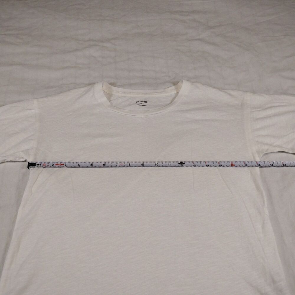 Madewell Whisper Cotton Short Sleeve Tee Size Small White - Picture 6 of 8